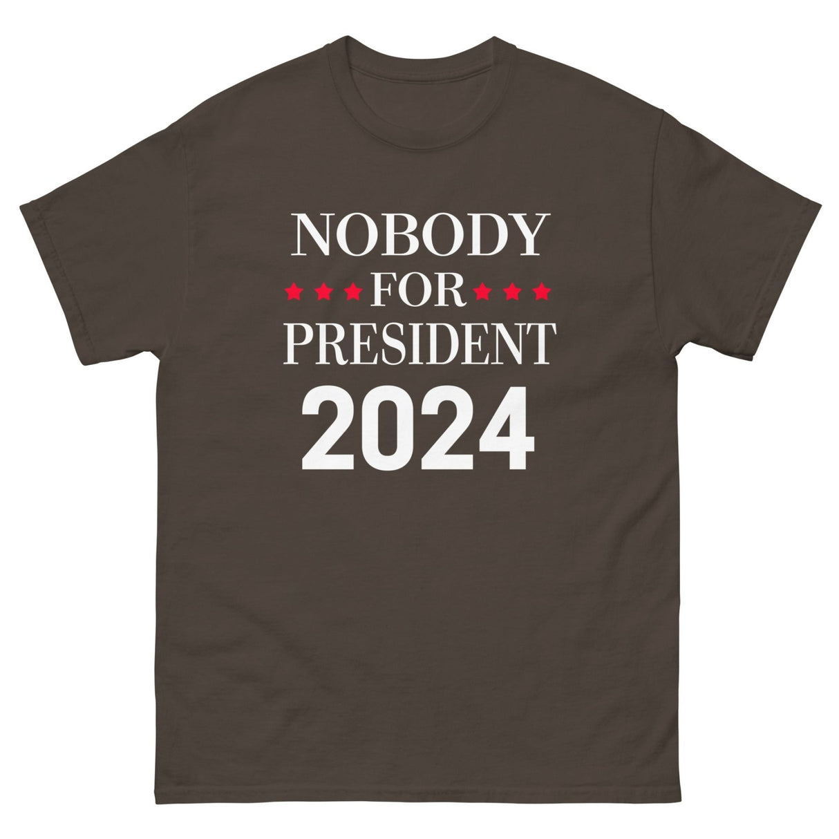 Nobody For President 2024 Heavy Cotton Shirt