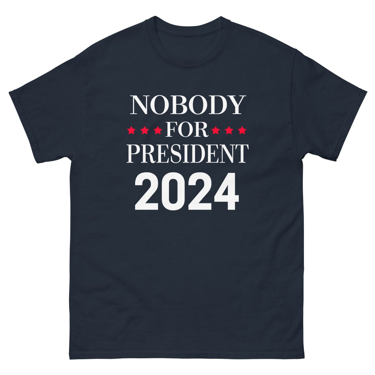 Nobody For President 2024 Heavy Cotton Shirt