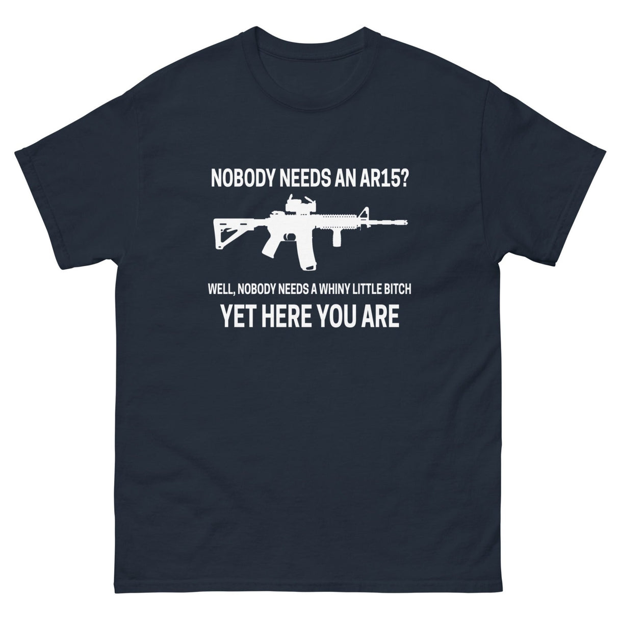 Nobody Needs an AR - 15 Heavy Cotton Shirt