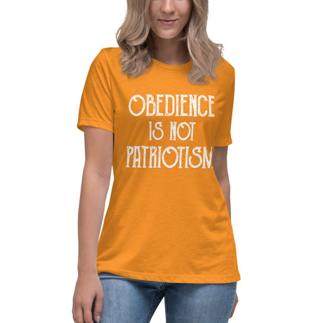 Obedience Is Not Patriotism Women's Shirt