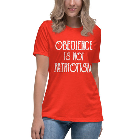 Obedience Is Not Patriotism Women's Shirt