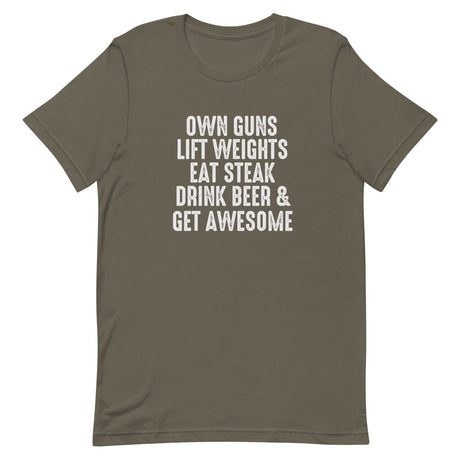 Own Guns Drink Beer and Get Awesome Shirt