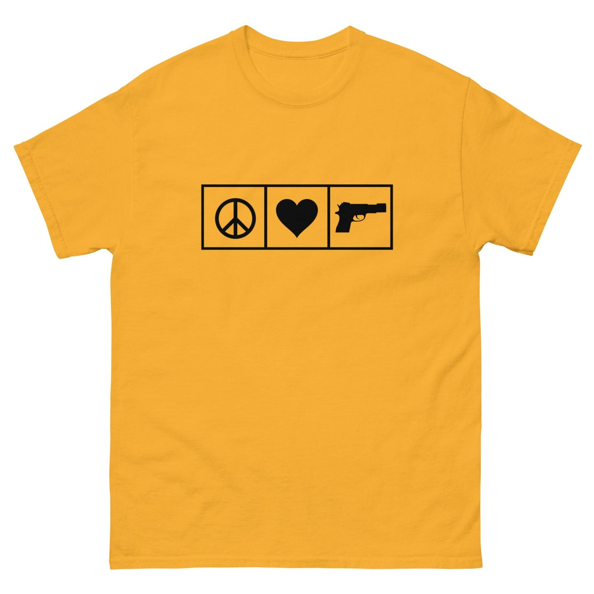 Peace Love Guns Heavy Cotton Shirt