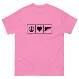 Peace Love Guns Heavy Cotton Shirt