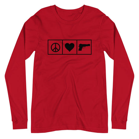 Peace Love Guns Long Sleeve Shirt