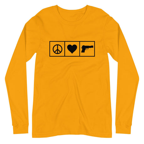 Peace Love Guns Long Sleeve Shirt