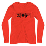 Peace Love Guns Long Sleeve Shirt