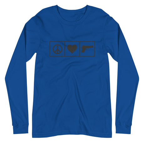 Peace Love Guns Long Sleeve Shirt