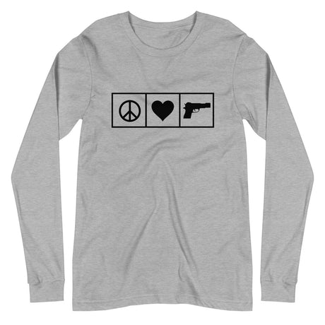 Peace Love Guns Long Sleeve Shirt