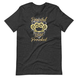 Peaceful Until Provoked Brass Knuckles Shirt