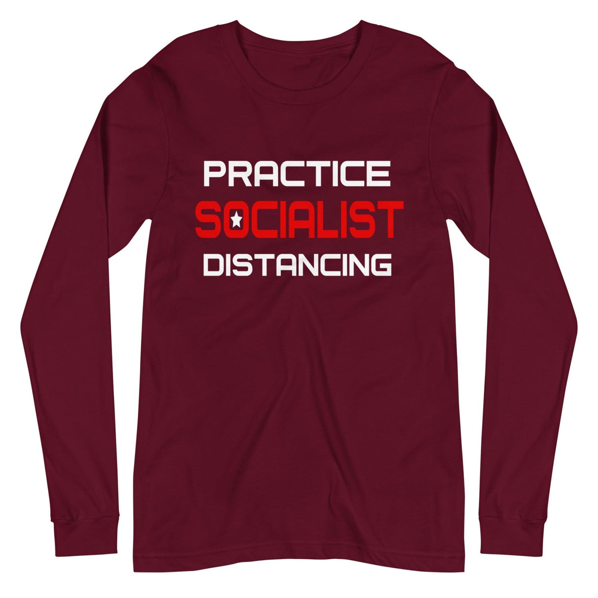 Practice Socialist Distancing Premium Long Sleeve Shirt