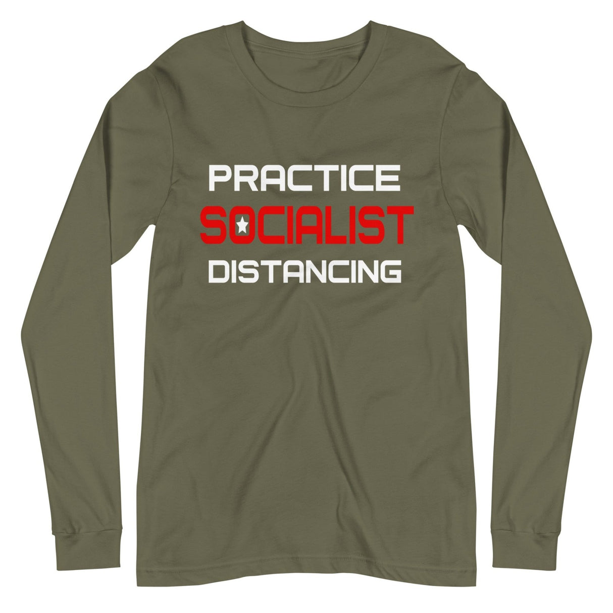 Practice Socialist Distancing Premium Long Sleeve Shirt