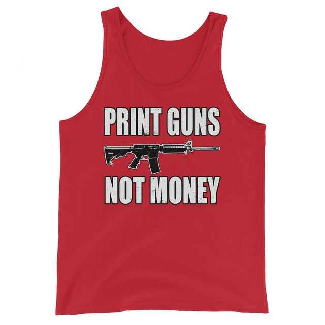 Print Guns Not Money Premium Tank Top