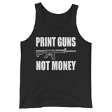 Print Guns Not Money Premium Tank Top