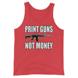 Print Guns Not Money Premium Tank Top