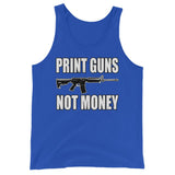 Print Guns Not Money Premium Tank Top