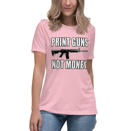 Print Guns Not Money Women's Shirt