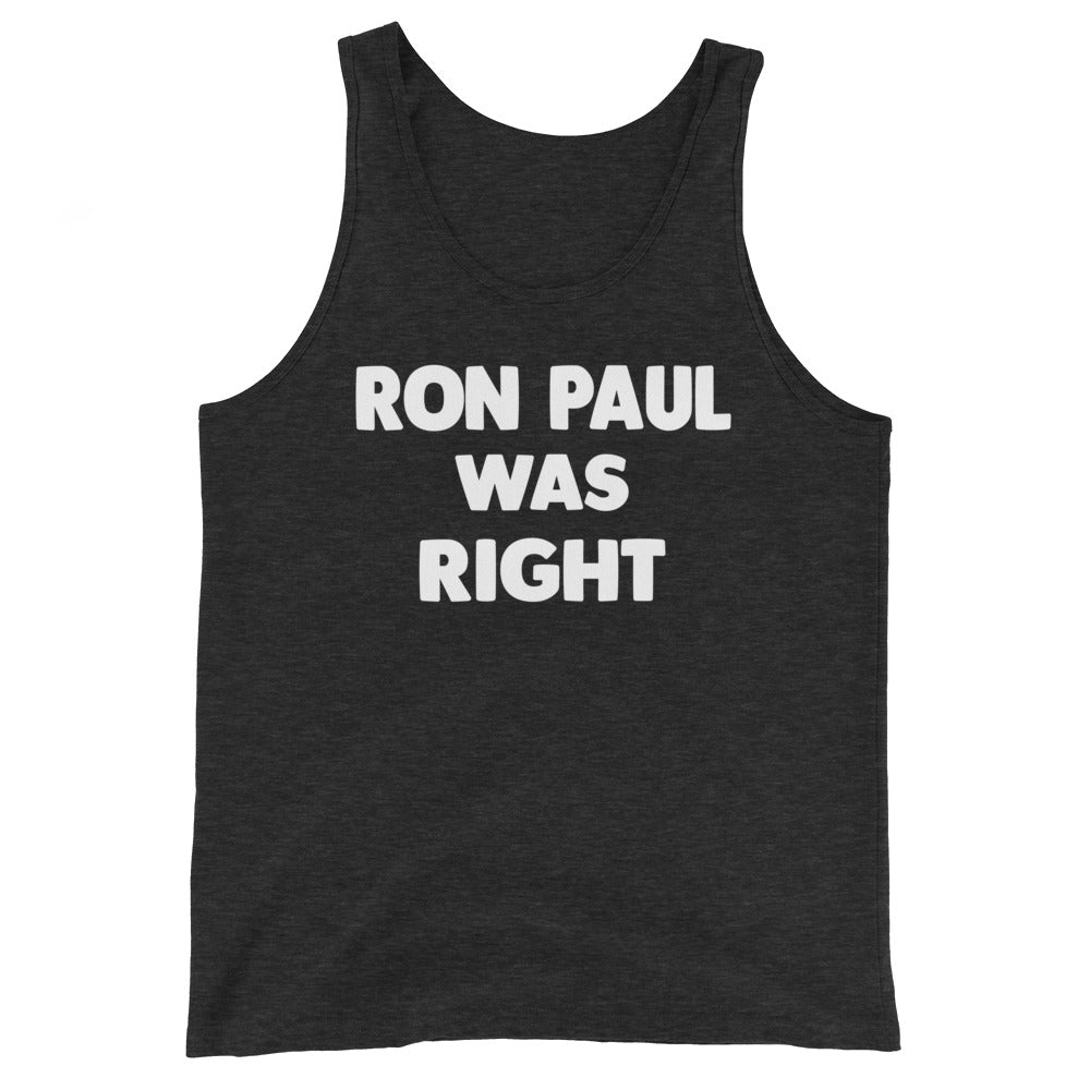 Ron Paul Was Right Premium Tank Top