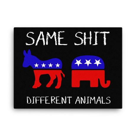 Same Shit Different Animals Canvas Print