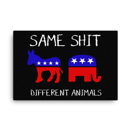 Same Shit Different Animals Canvas Print