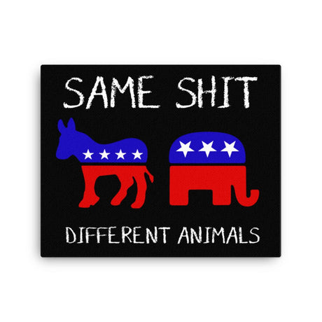 Same Shit Different Animals Canvas Print