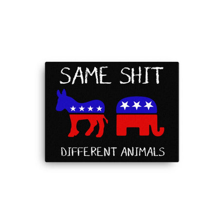 Same Shit Different Animals Canvas Print