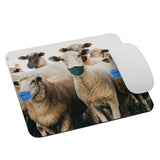 Sheep in Face Masks Mouse Pad