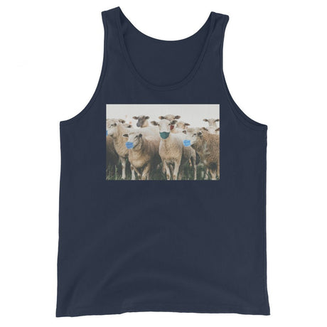 Sheep in Face Masks Premium Tank Top