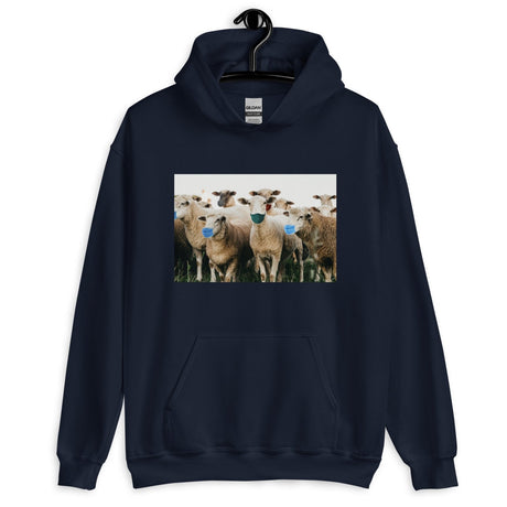 Sheep Wearing Face Masks Hoodie