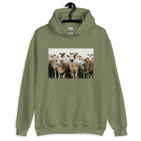 Sheep Wearing Face Masks Hoodie