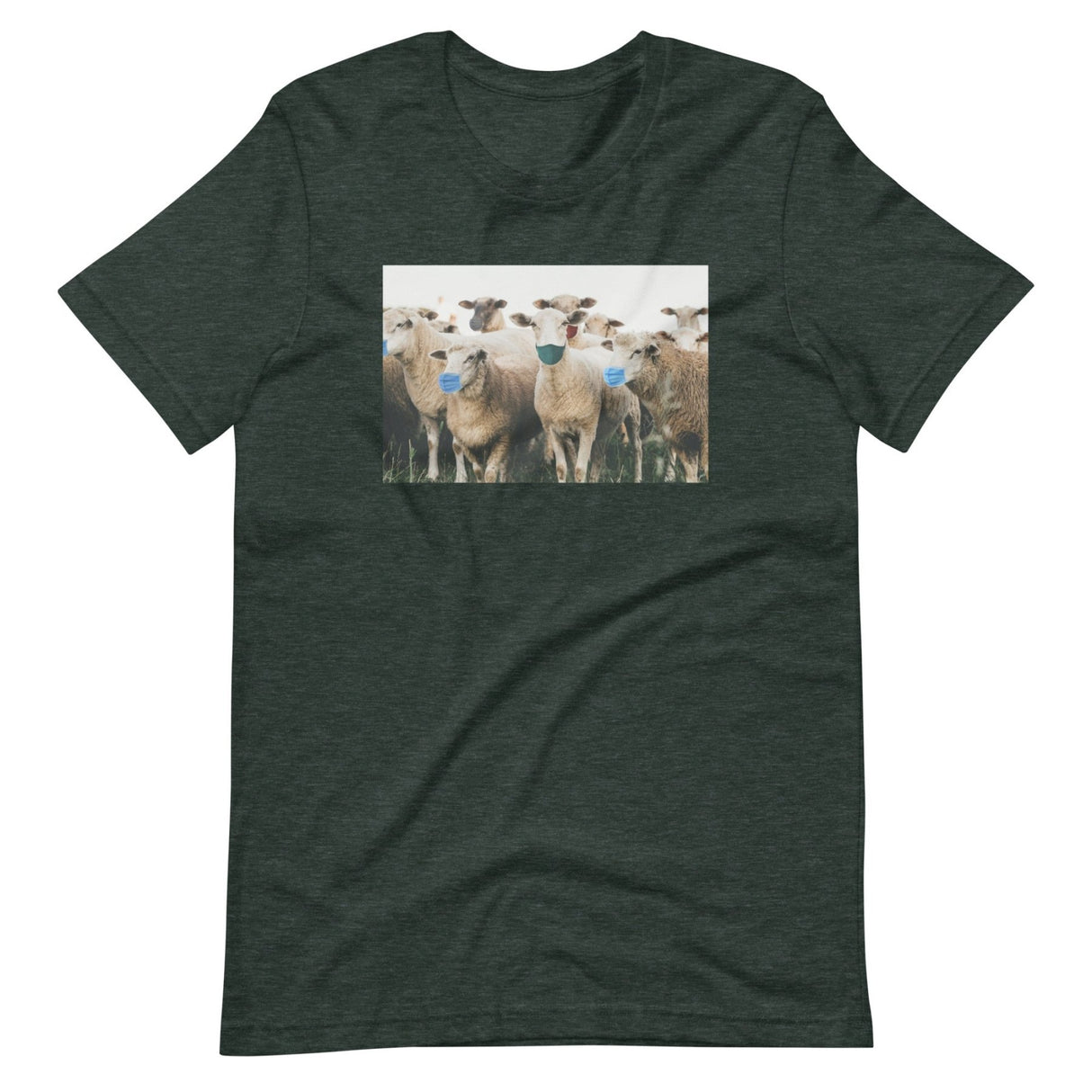 Sheep Wearing Face Masks Shirt