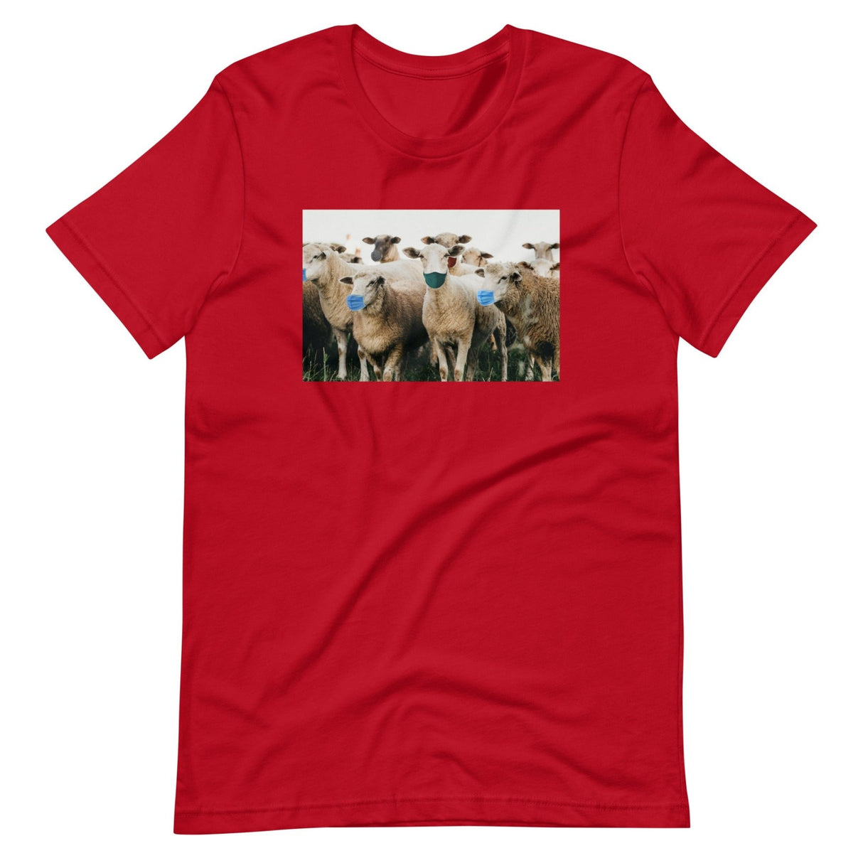 Sheep Wearing Face Masks Shirt