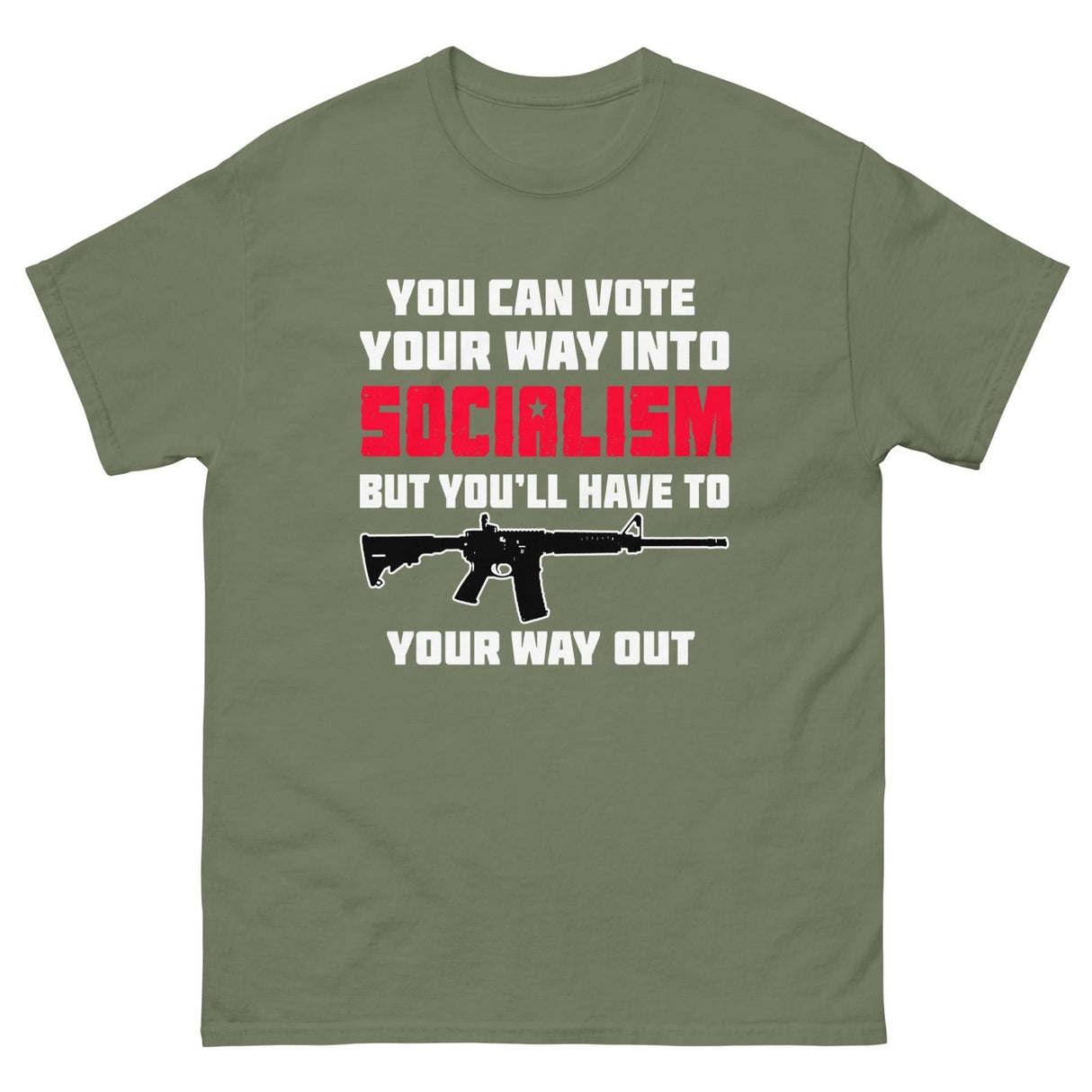 Shoot Your Way Out of Socialism Heavy Cotton Shirt