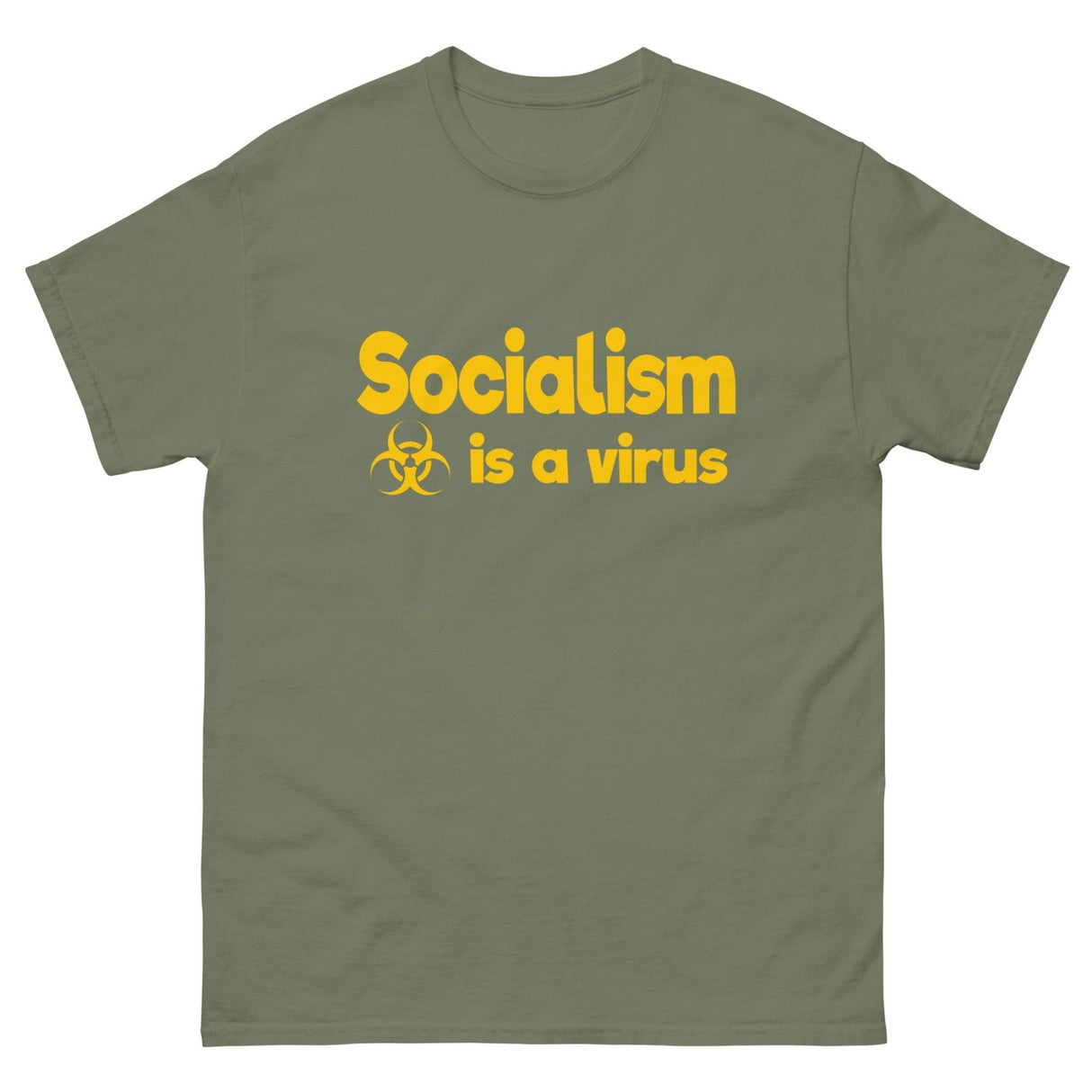 Socialism is a Virus Heavy Cotton Shirt