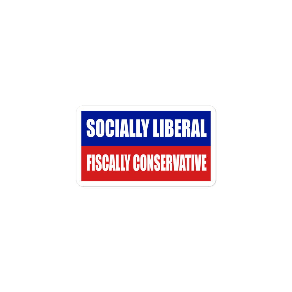 Socially Liberal Fiscally Conservative Sticker