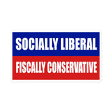 Socially Liberal Fiscally Conservative Sticker