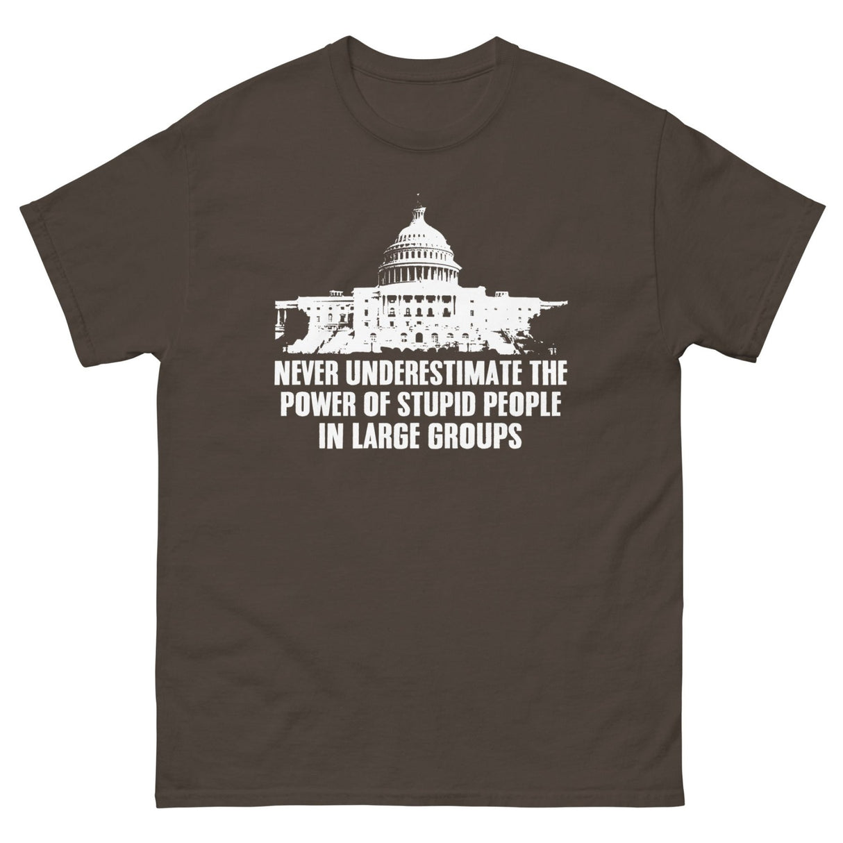 Stupid People in Large Groups Heavy Cotton Shirt