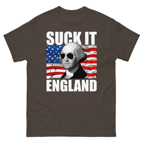 Suck it England George Washington Heavy Cotton Shirt