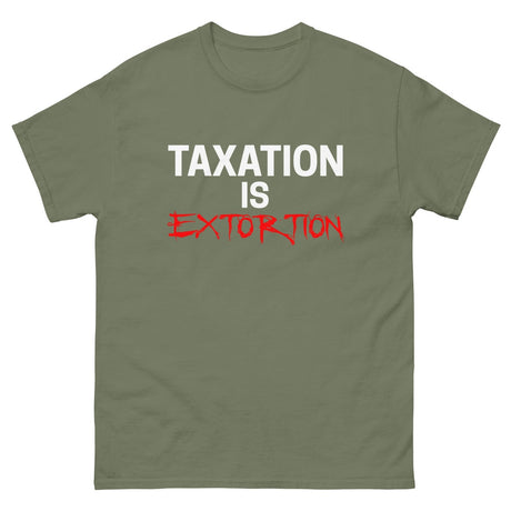 Taxation is Extortion Heavy Cotton Shirt