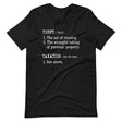 Taxation is Theft Definition Shirt