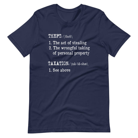 Taxation is Theft Definition Shirt