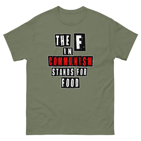 The F in Communism Stands for Food Heavy Cotton Shirt