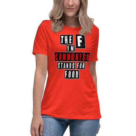 The F in Communism Stands For Food Women's Shirt