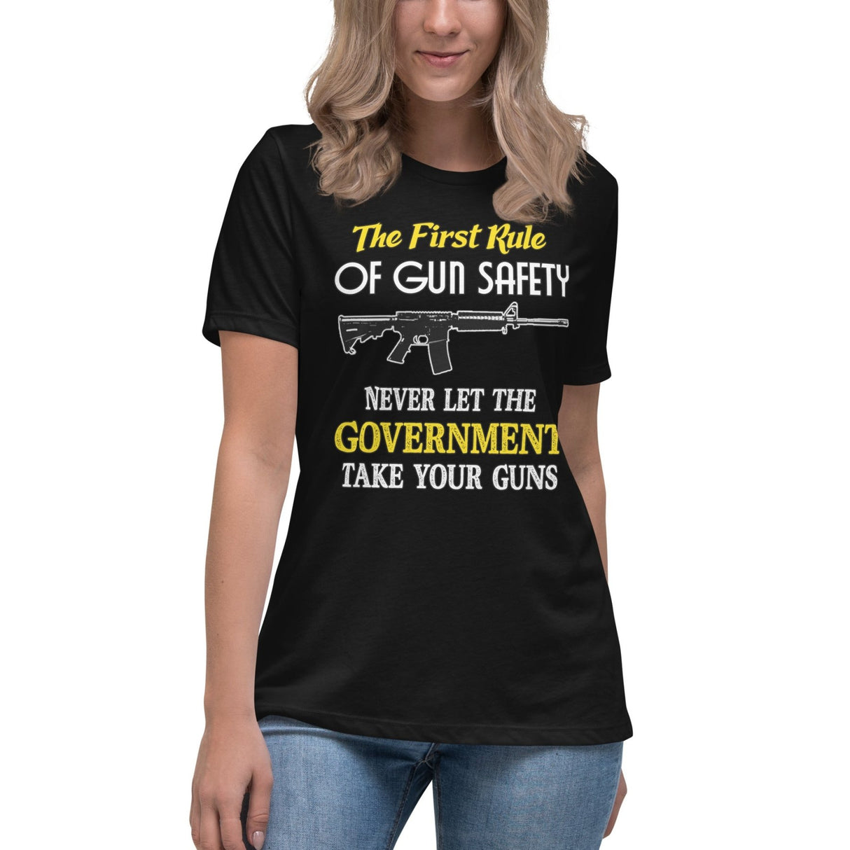 The First Rule of Gun Safety Women's Shirt