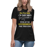 The First Rule of Gun Safety Women's Shirt