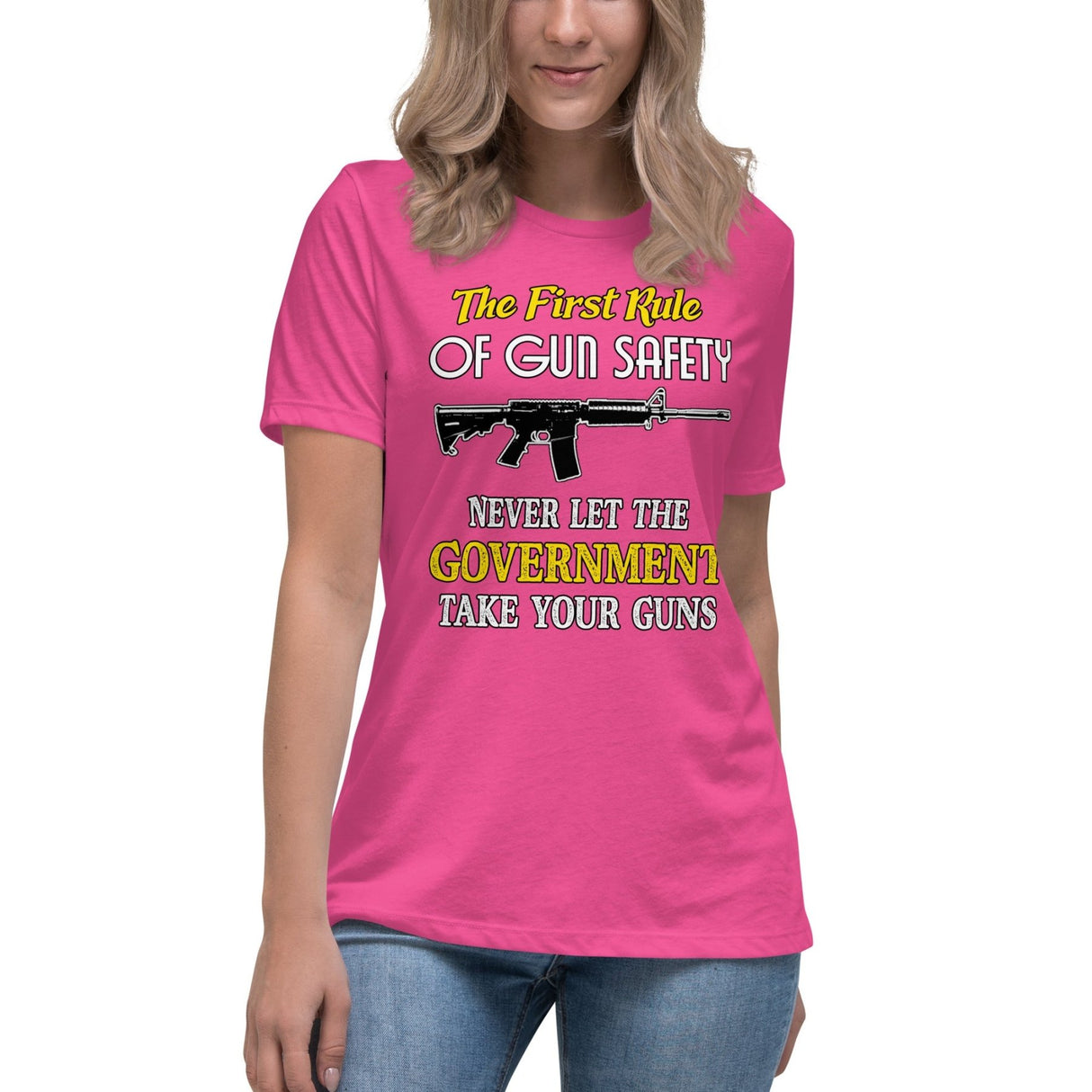 The First Rule of Gun Safety Women's Shirt