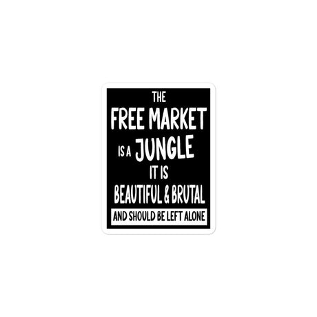 The Free Market Jungle Sticker