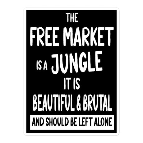 The Free Market Jungle Sticker