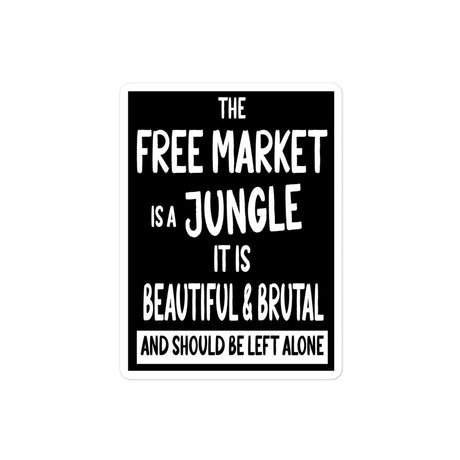 The Free Market Jungle Sticker