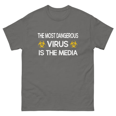 The Most Dangerous Virus is The Media Heavy Cotton Shirt